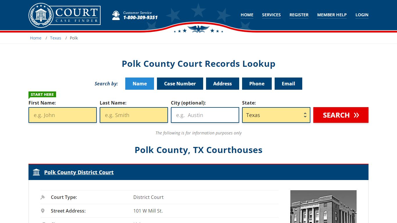 Polk County Court Records | TX Case Lookup